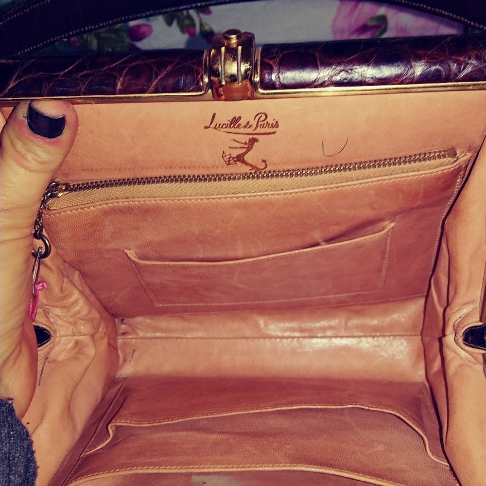 Vintage Alligator Purse in wonderful condition